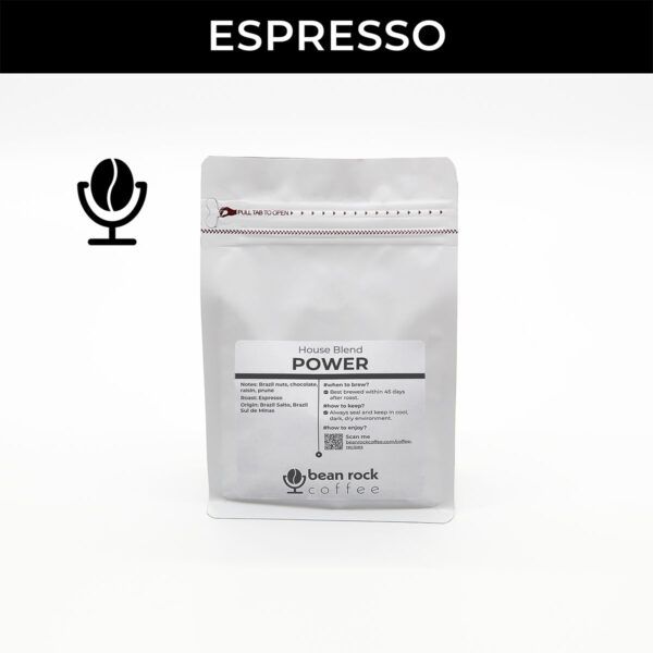 Power: Brazil Fazenda Salto and Brazil Sul de Minas House Blend Espresso