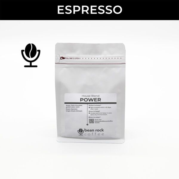 Power: Brazil Fazenda Salto and Ethiopia Kercha House Blend Espresso