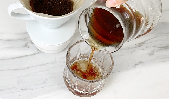 serve Japanese-style iced coffee